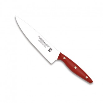 Cuchillo cocinero 20cm mango pom rojo - Serie Monaco