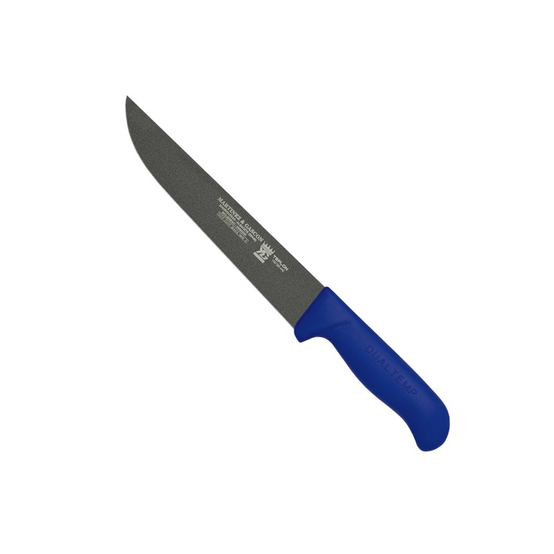 Cuchillo carnicero 25,5cm mango pp fibra azul - Serie Atenas Teflon