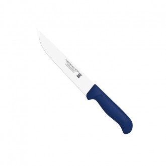 Cuchillo carnicero 22,5cm mango pp fibra azul - Serie Atenas