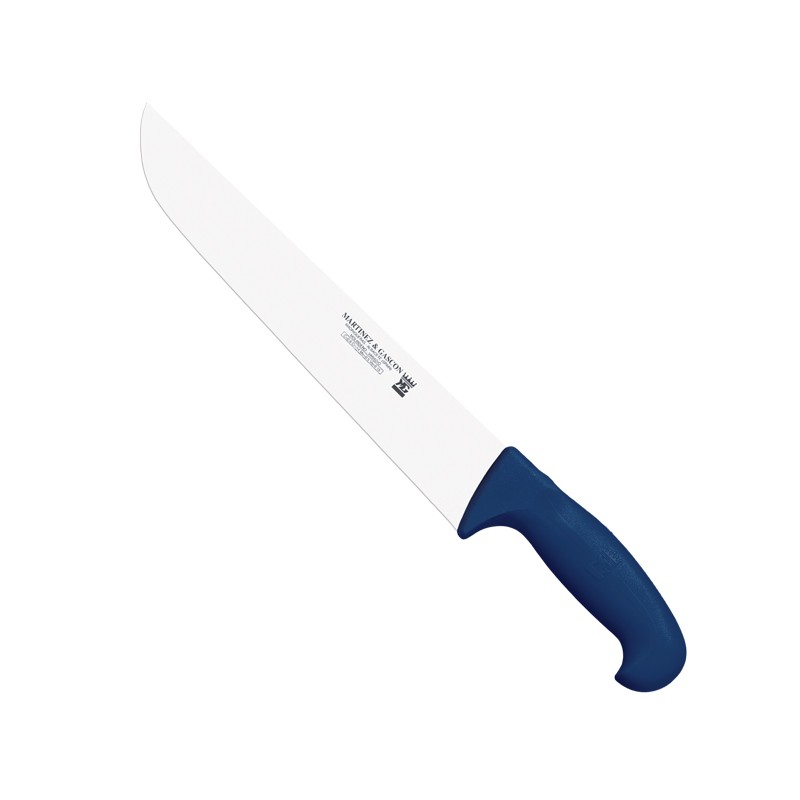 Cuchillo carnicero 31cm mango pp fibra azul - Serie Atenas