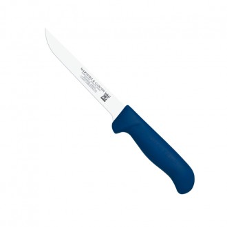 Cuchillo deshuesar recto 13cm mango pp fibra azul - Serie Atenas