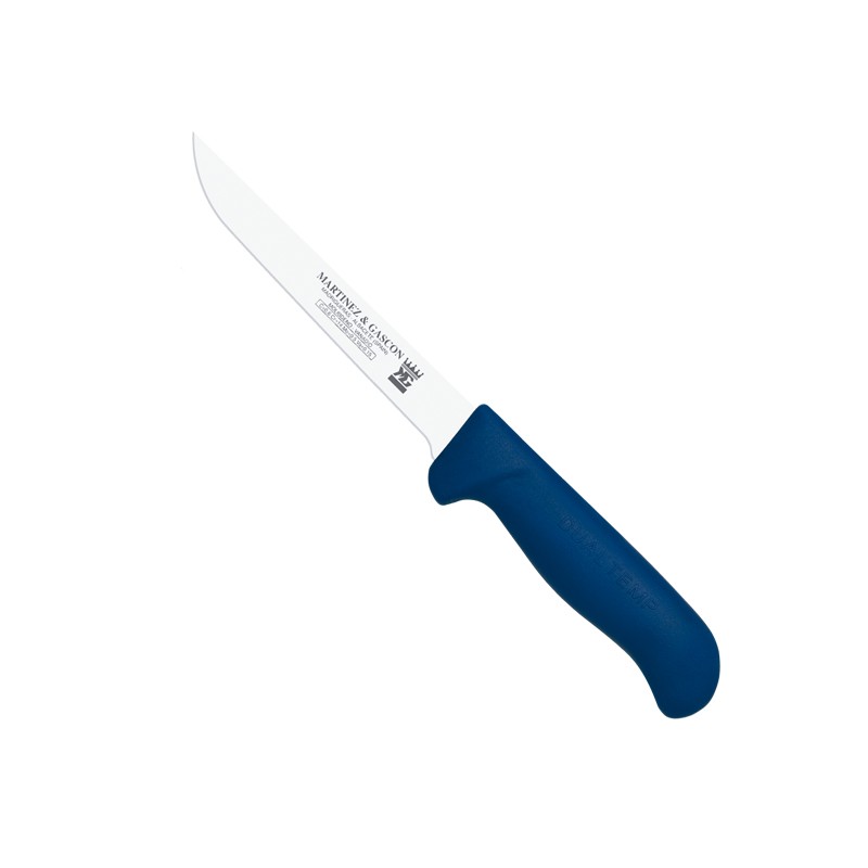 Cuchillo deshuesar recto 13cm mango pp fibra azul - Serie Atenas