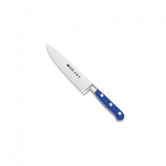 Cuchillo cocinero forjado 15cm mango pom azul - Serie Versalles