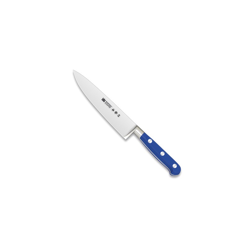 Cuchillo cocinero forjado 15cm mango pom azul - Serie Versalles