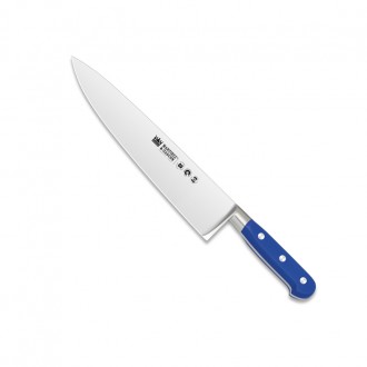 Cuchillo cocienro forjado 25cm mango pom azul - Serie Versalles