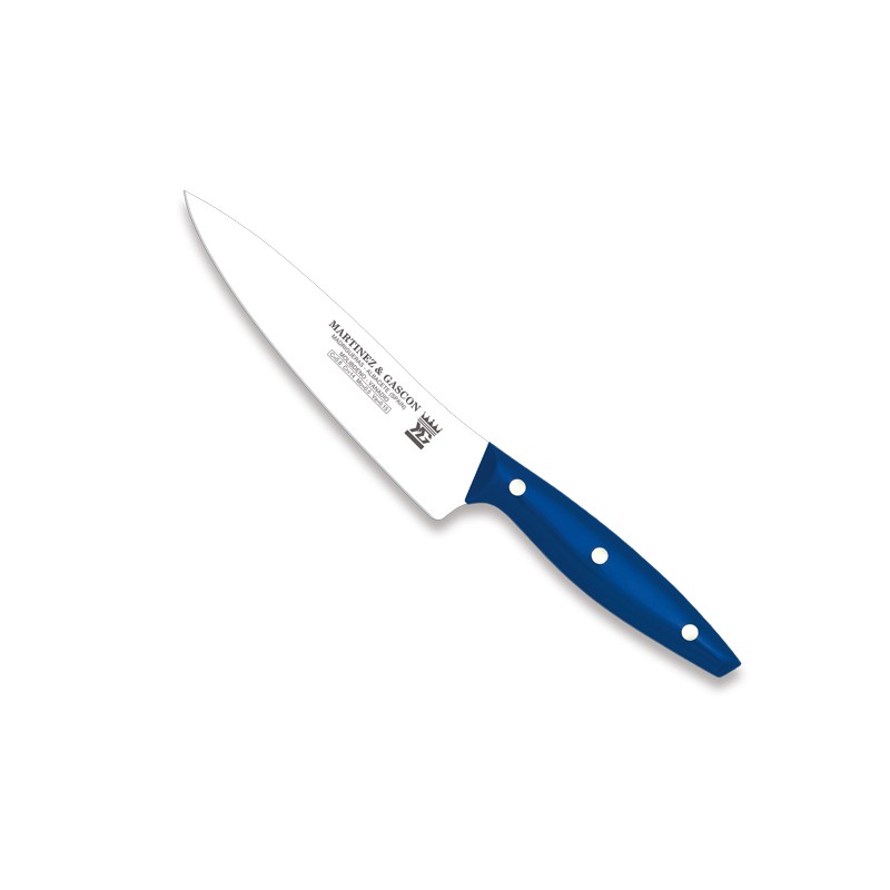 Cuchillo cocinero 16cm mango pom azul - Serie Monaco