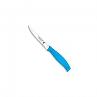 Cuchillo chuletero microdentado 10,5cm mango pp azul - Serie Menaje