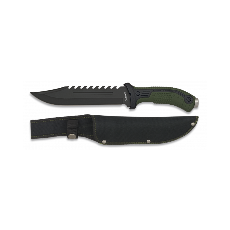 cuchillo albainox verde. Hoja: 19.2