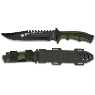 Cuchillo Albainox Soldier verde. H:19cm