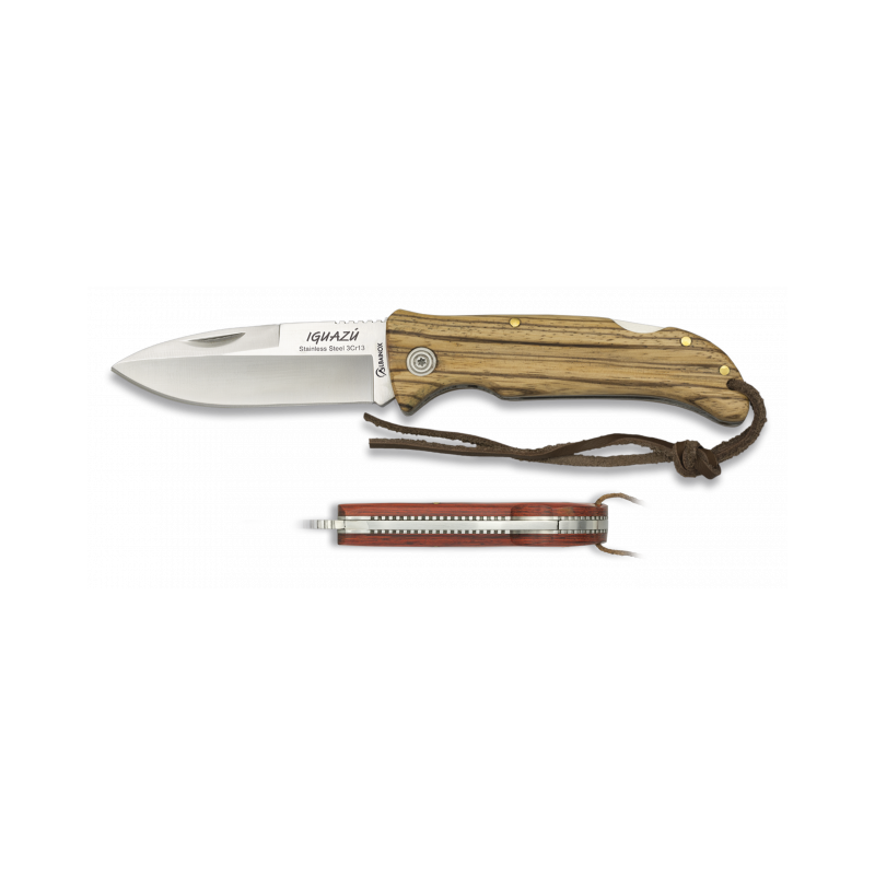 navaja ALBAINOX IGUAZU zebra. 9 cm