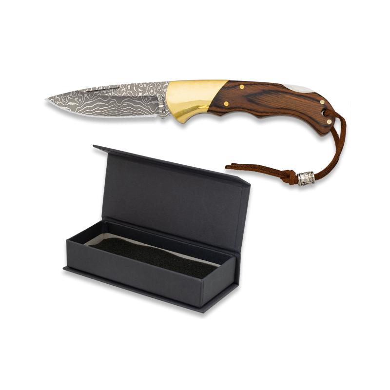 navaja damasco hoja 7,2 cm