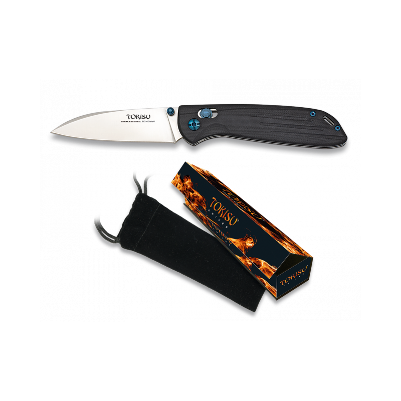 navaja TOKISU. G10. CNC Axis lock. 8.8