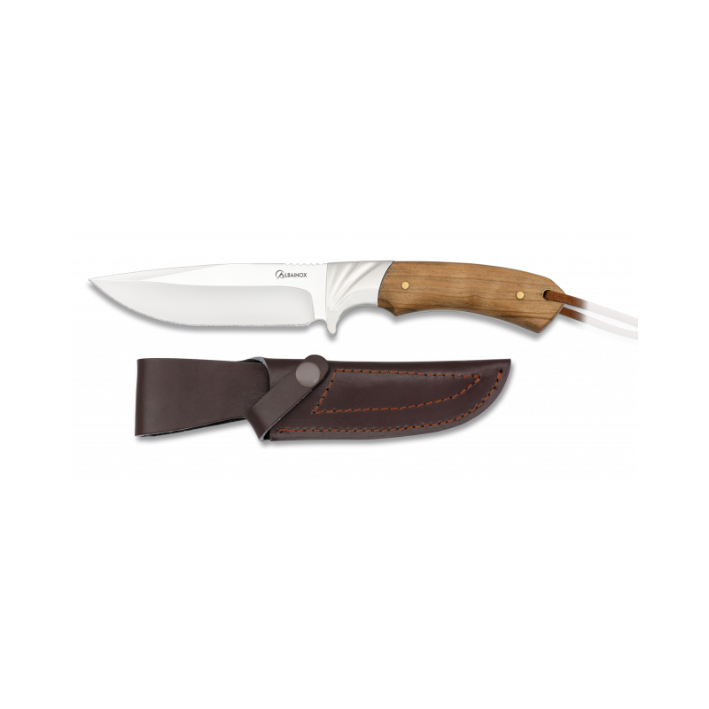 cuchillo caza albainox olivo. hoja 11.8