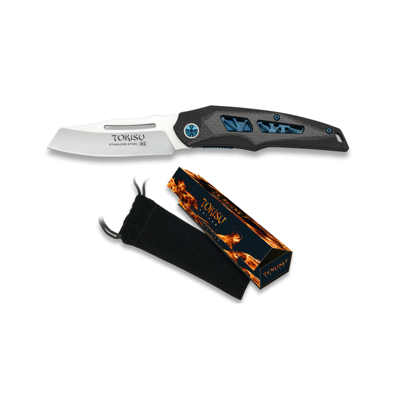 navaja Tokisu. acero D2. Rodamientos CNC